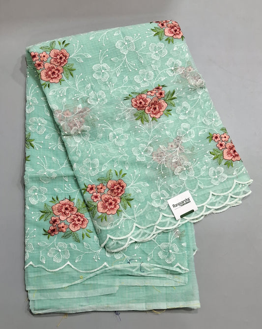 Sea Blue Kota Saree