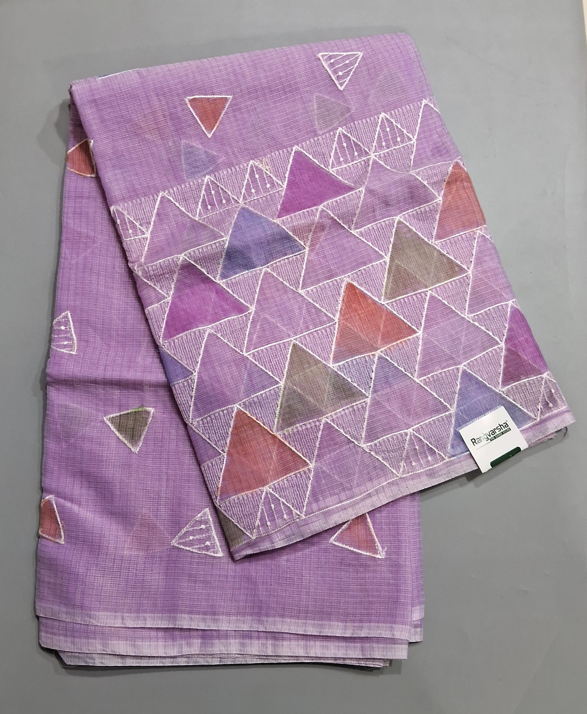 Lavender Kota Saree