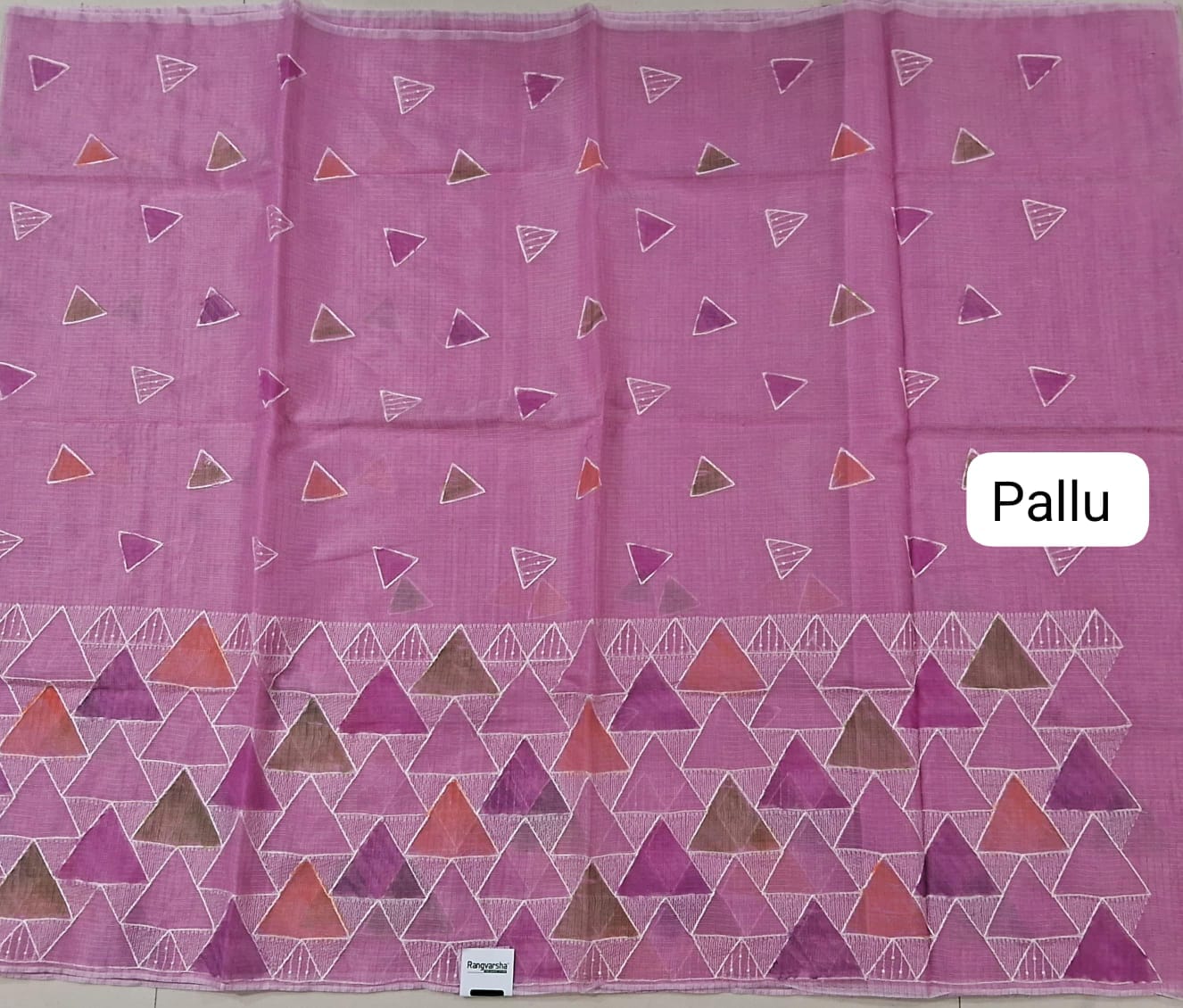 Pink Kota Saree pallu