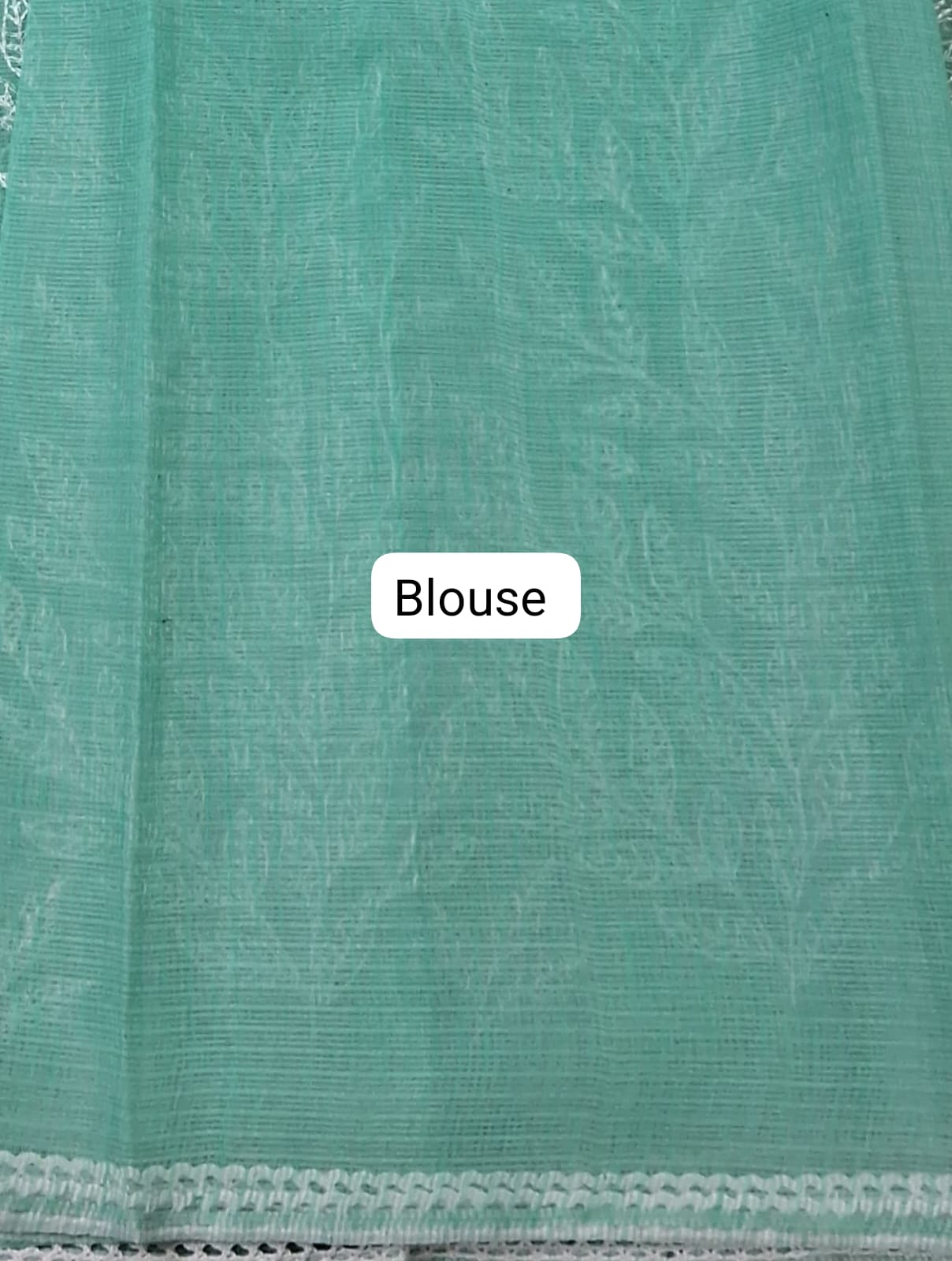 Mint Green Kota Saree blouse