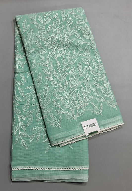 Mint Green Kota Saree