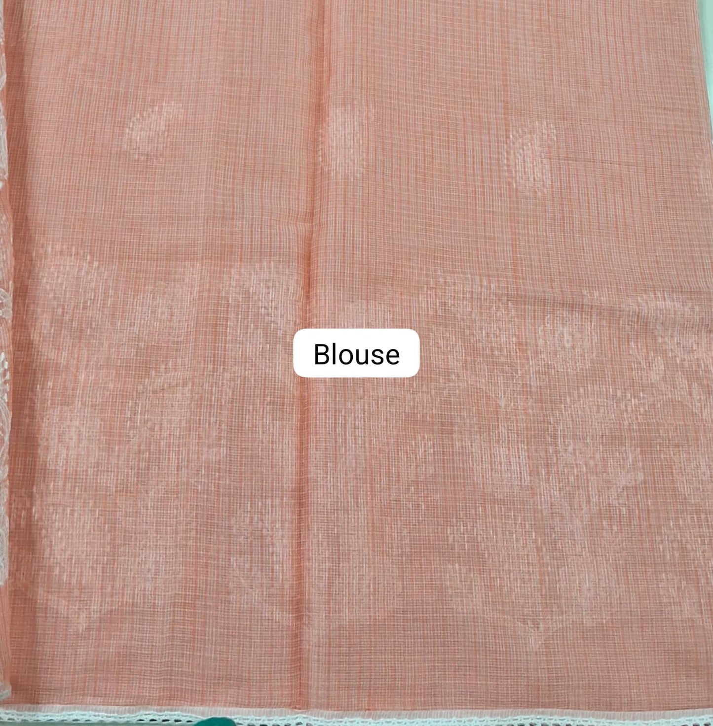 Peach Kota Saree blouse