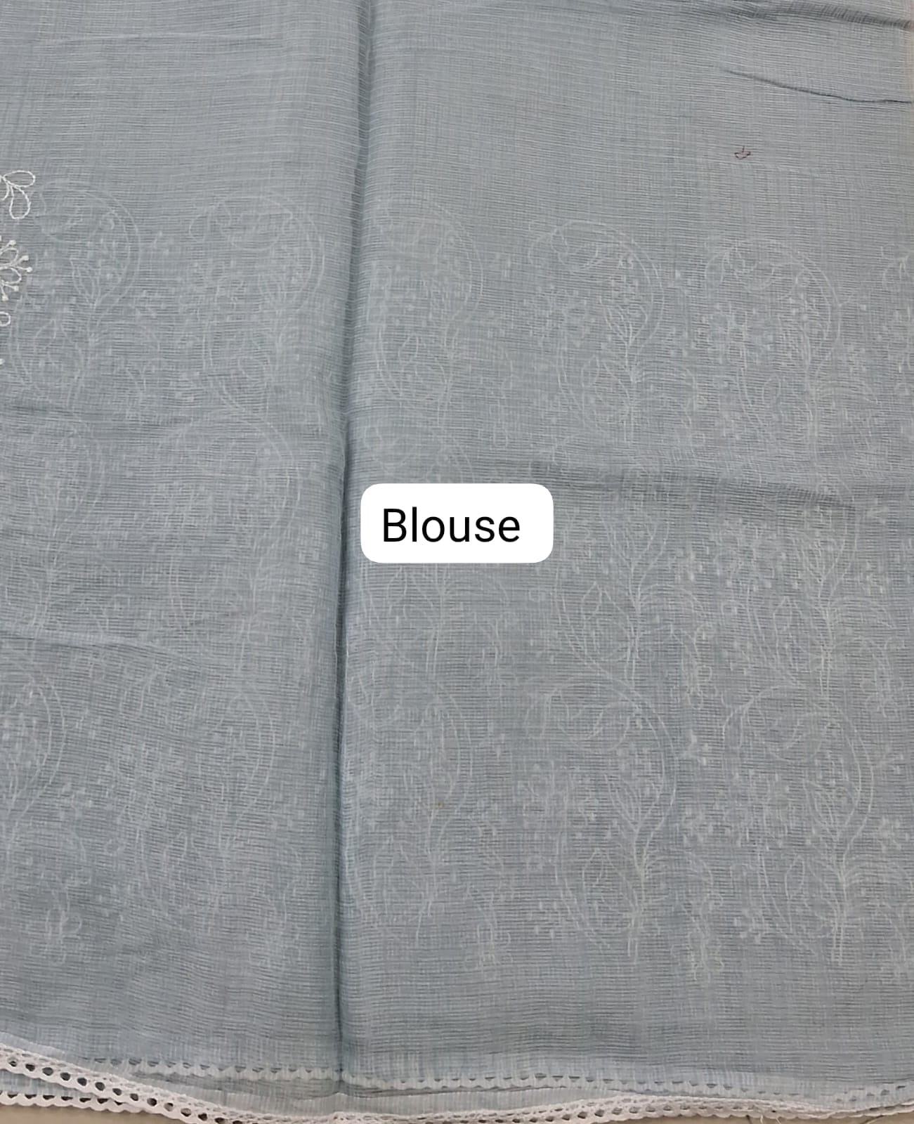 Grey Kota Saree blouse