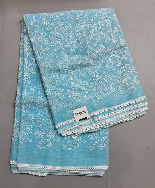 Sky Blue Kota Saree