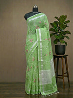 Pista Green and Green Kota Saree