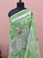 Green and Light Green Kota Saree 