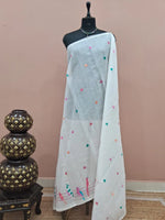 Pure White Cotton Kota Saree