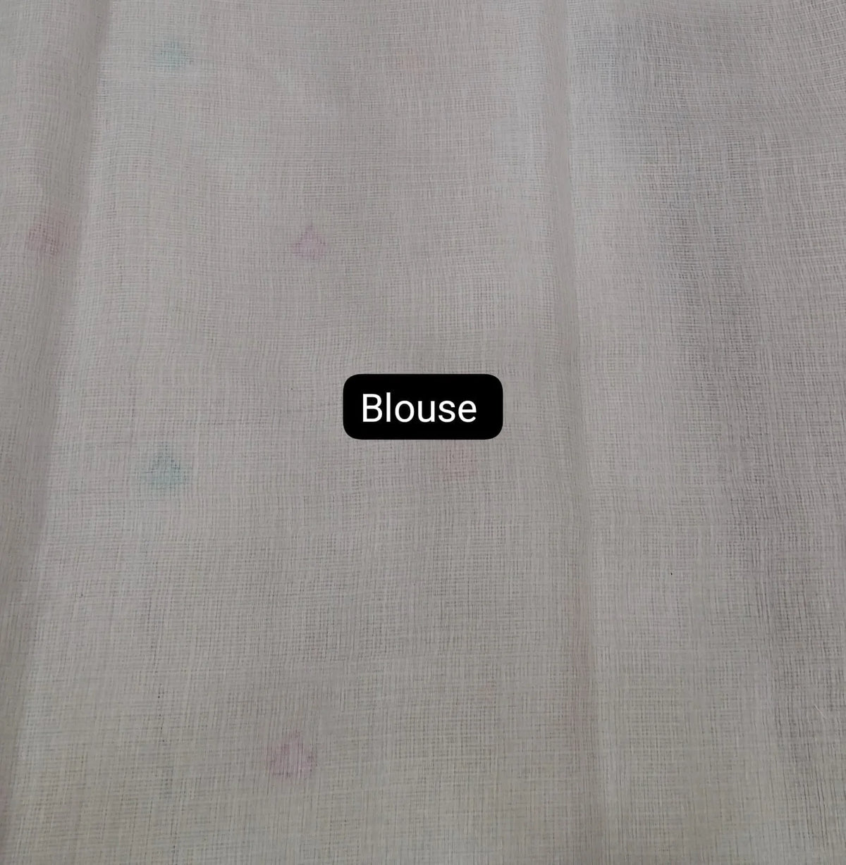 Pure White Cotton Kota Saree Blouse