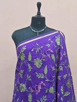 Purple Cotton Kota Saree 1