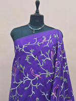 Elegant Purple Cotton Kota Saree 1