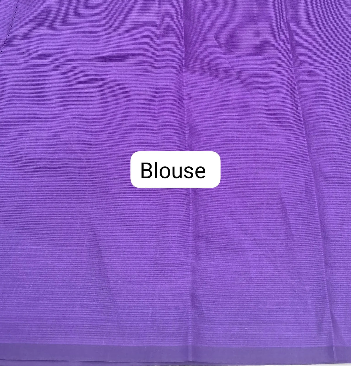 Elegant Purple Cotton Kota Saree Blouse