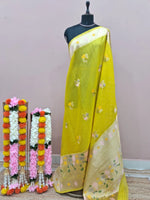 Mango Yellow Fancy Kota Saree
