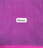 Purple Shaded Jamdani Cotton Saree Blouse