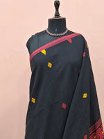Black Jamdhani Cotton Saree 1