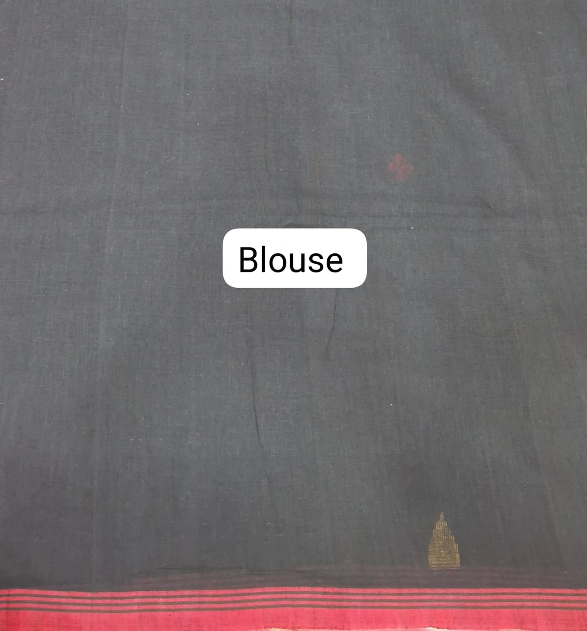 Black Jamdhani Cotton Saree Blouse