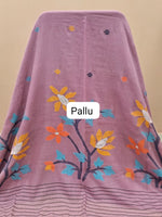 Onion Pink Khadhi Jamdhani Cotton Saree Pallu