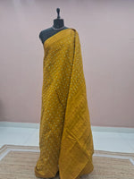 Olive Green Kaikattu Sungudi Handloom Cotton Saree 