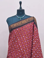 Brick Red Kaikattu Sungudi Handloom Cotton Saree 1