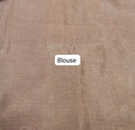 Sand Brown Tissue Linen Saree Blouse