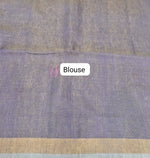 Lavender Tissue Linen Saree blouse