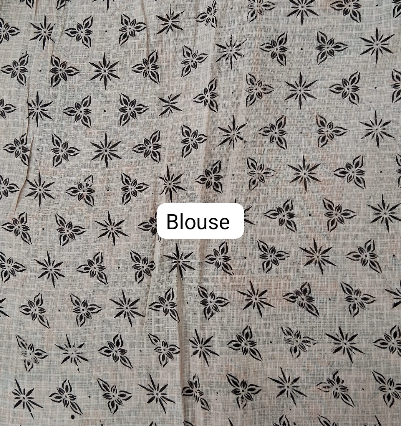 Olive Green Kota Saree Blouse