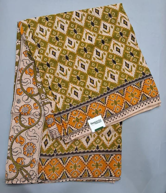 Olive Green Kota Saree