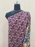Graceful Pink Kalamkari Kota Saree 