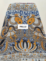 Graceful Pink Kalamkari Kota Saree pallu