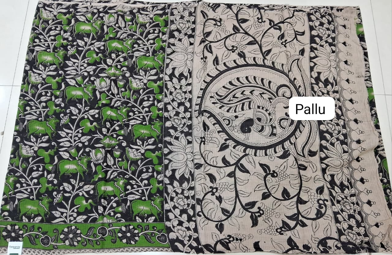 Black Kota Saree Pallu