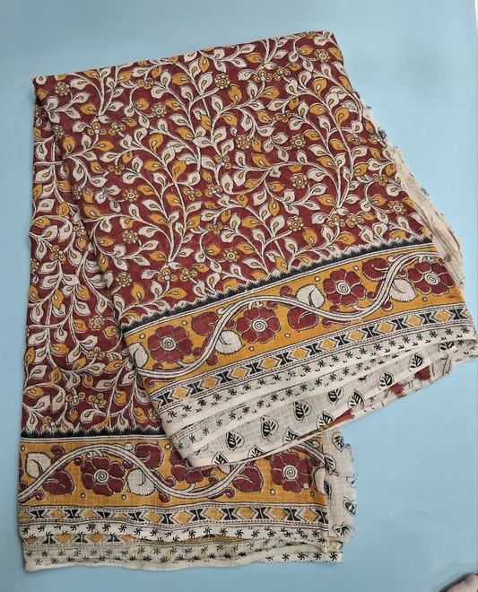 Brick Red Kota Saree 