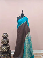 Dark Brown Pure Kanchi Pattu Saree