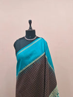 Dark Brown Pure Kanchi Pattu Saree 1