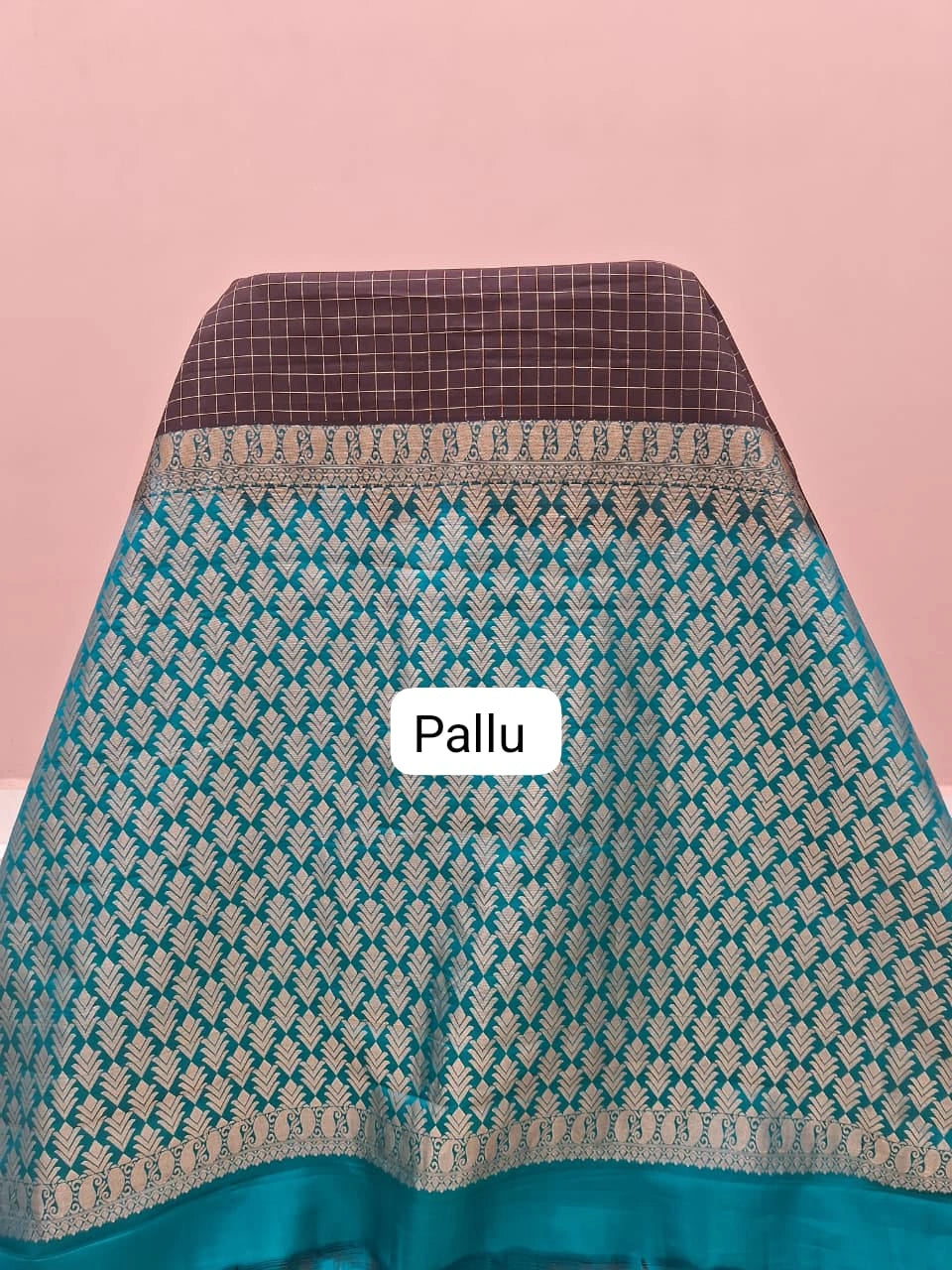 Dark Brown Pure Kanchi Pattu Saree Pallu