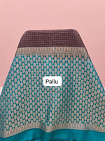 Dark Brown Pure Kanchi Pattu Saree Pallu