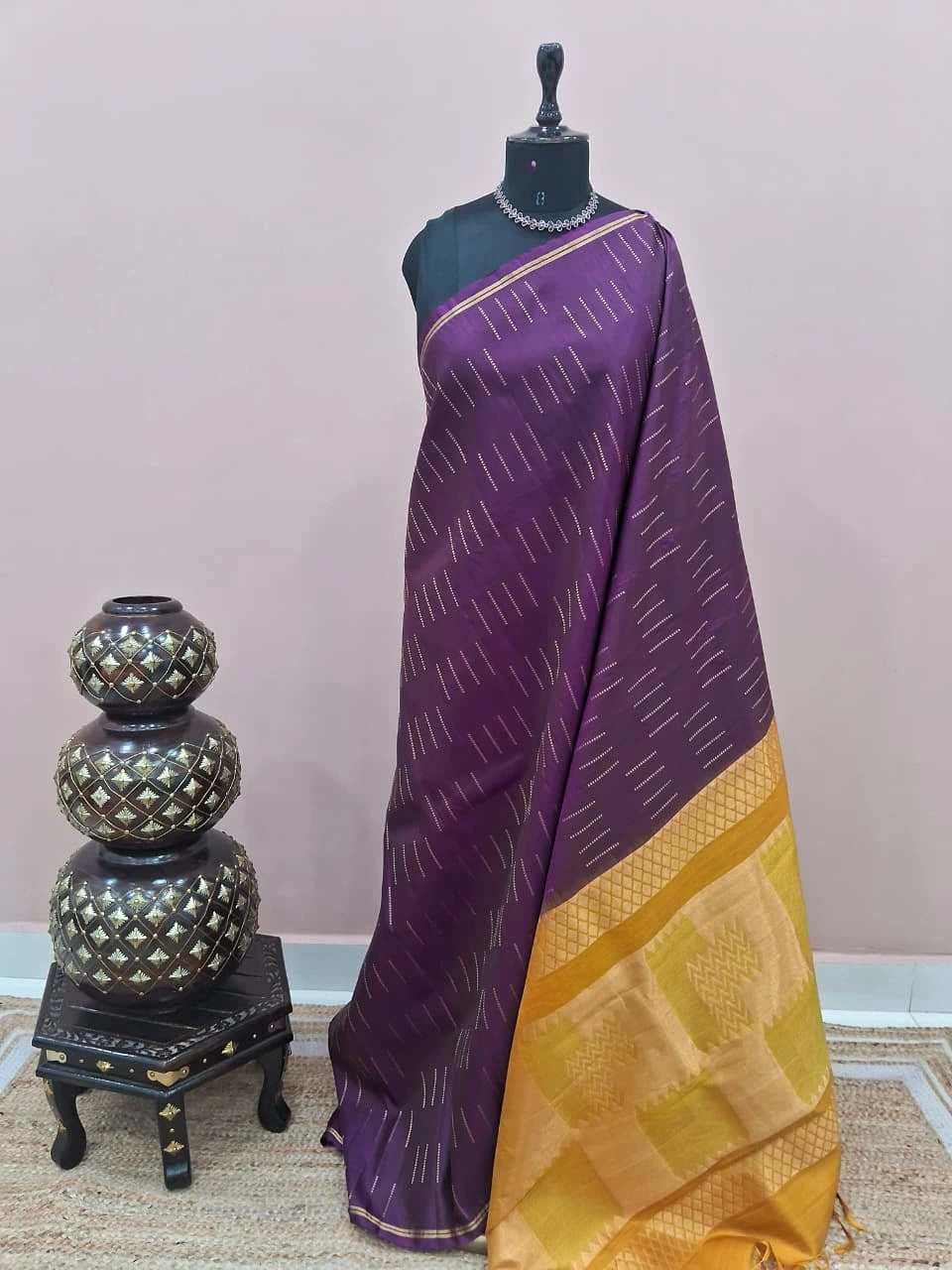 Royal Purple Pure Kanchi Pattu Saree