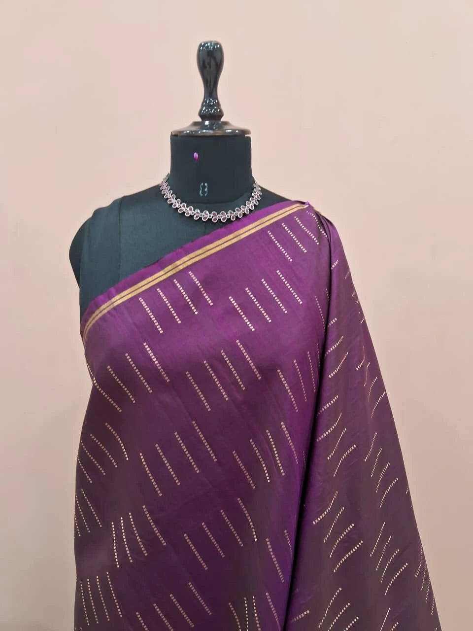 Royal Purple Pure Kanchi Pattu Saree 1