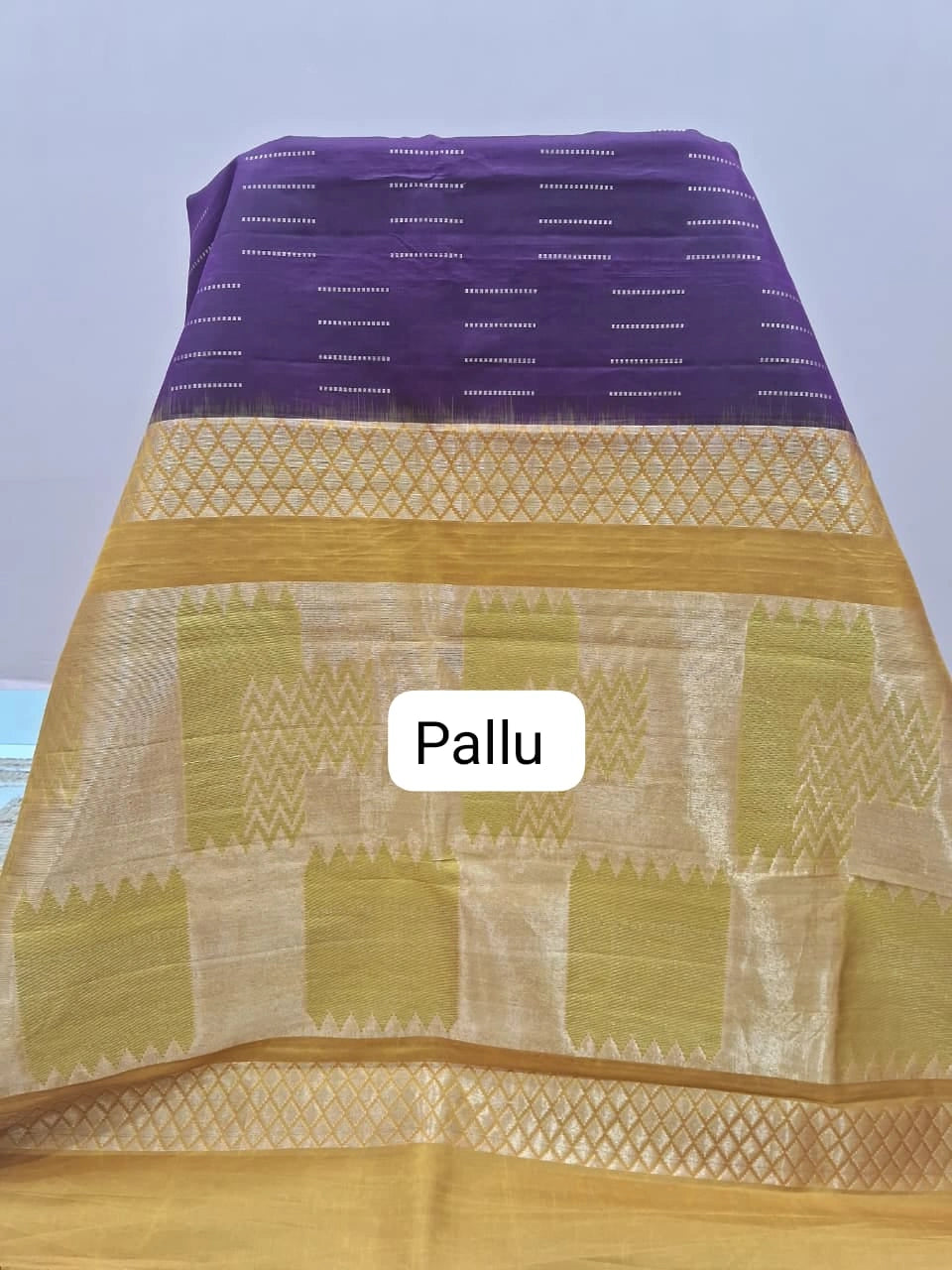 Royal Purple Pure Kanchi Pattu Saree pallu