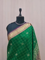Green Pure Kanchi Pattu Saree 1