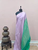 Light Lavender Pure Kanchi Pattu Saree 