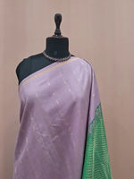 Light Lavender Pure Kanchi Pattu Saree 1