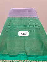 Light Lavender Pure Kanchi Pattu Saree  pallu