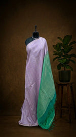 Light Lavender Pure Kanchi Pattu Saree 