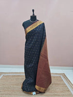 Black Pure Kanchi Pattu Saree 