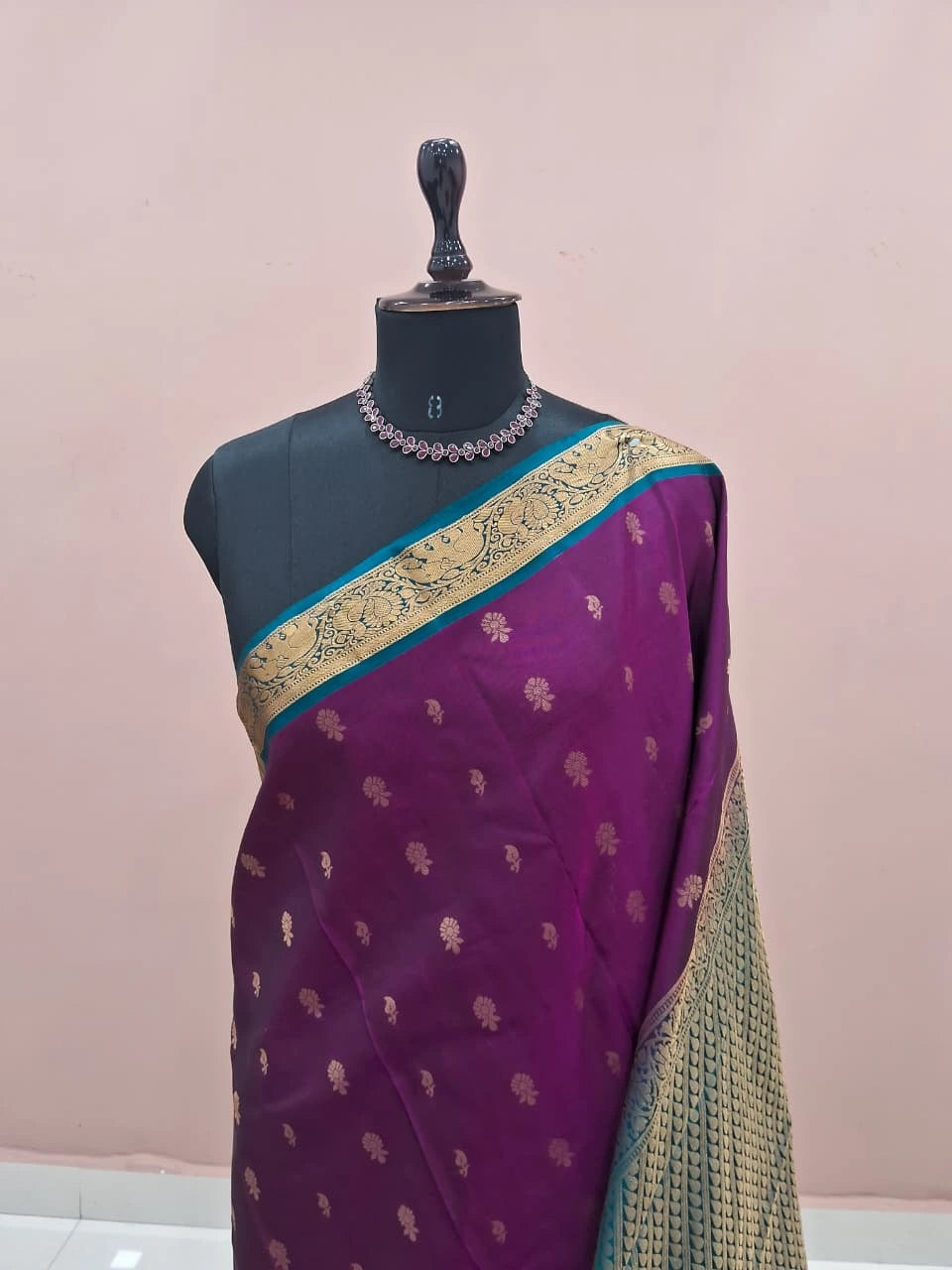 Wine Pure Kanchi Pattu Saree 1