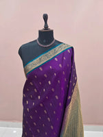Purple Pure Kanchi Pattu Saree 1