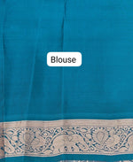 Chocolate Brown Pure Kanchi Pattu Saree blouse