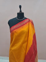 Yellow Pure Kanchi Pattu Saree 1