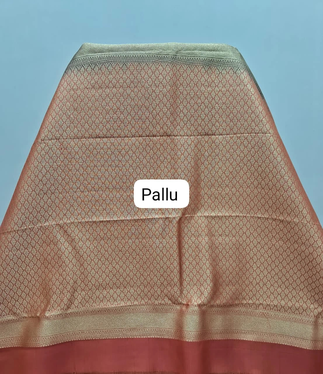 Dark Chocolate Brown Pure Kanchi Pattu Saree Pallu
