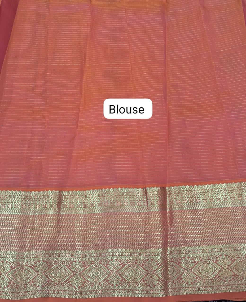 Off-White Pure Kanchi Pattu Saree Blouse