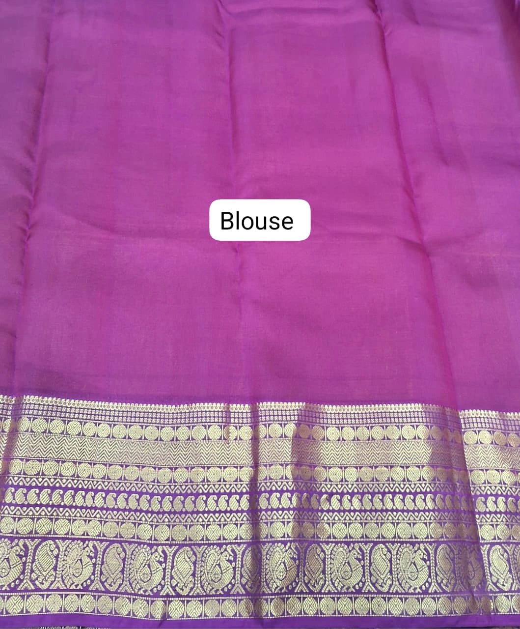 Yellow Pure Kanchi Pattu Saree Blouse